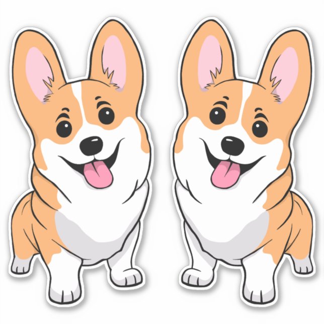 Adesivo Corgi Sticker (Frente)