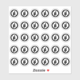 Adesivo Corn Free Wedding Place Card Mini Food Allergy