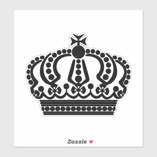 Adesivo Coroa preta (Folha)