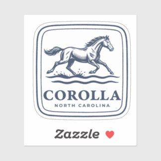 Adesivo Corolla North Carolina Cavalo Selvagem Correndo At