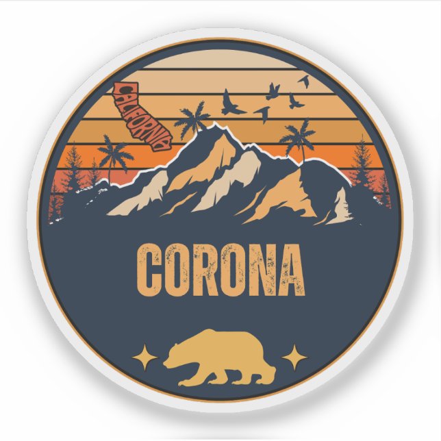 Adesivo Corona, Califórnia (Frente)