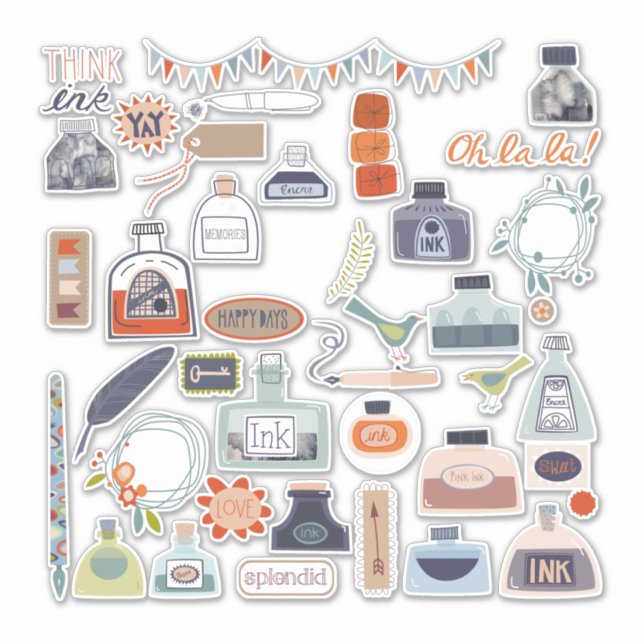 Adesivo Correspondência do Autor do Escritor (Frente)