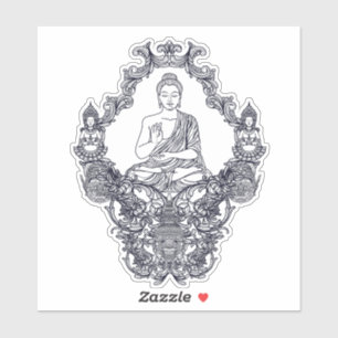 ADESIVO CORTE PERSONALIZADO VINYL STICKER : BUDDHA