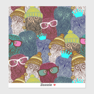 Adesivo Coruja na coroa