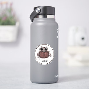 Adesivo Coruja Noturna do Café Personalizada