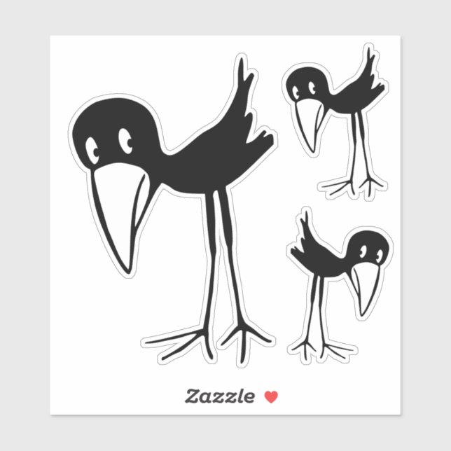 Adesivo Corvo (Folha)