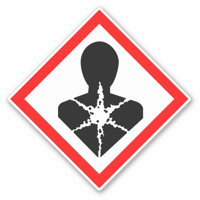 Adesivo COSHH (Risco para a saúde a longo prazo) (Frente)