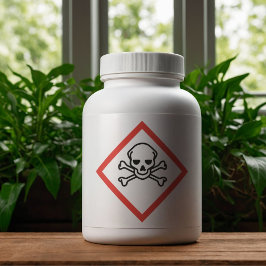 Adesivo COSHH tóxico