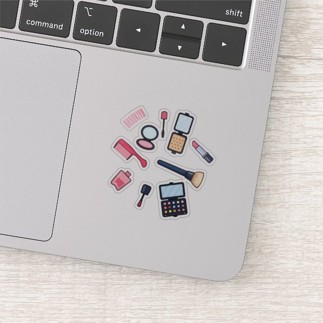 Adesivo Cosméticos / ilustração de desenho animado (Detalhe)