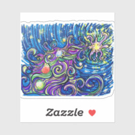 Adesivo Cosmic Christmas Tree