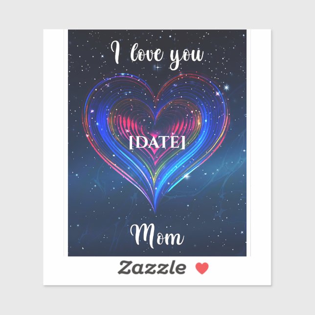 Adesivo Cosmic Heart 2026 / Corazón Galaxia 2026 (Folha)