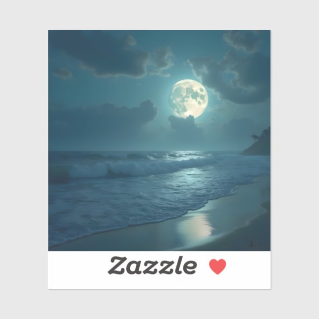 Adesivo Costa da Meia-Noite - Vinil Quadrado (Folha)