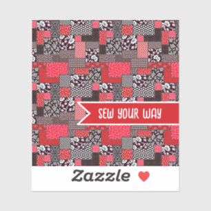 Adesivo Costura Personalizada Patchwork Costure ao Seu Gos