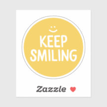 Cota de Felicidade Amarela Continue sorrindo