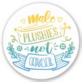 Adesivo Cota de Paz de Gradiente Azul Amarelo para Esmagad