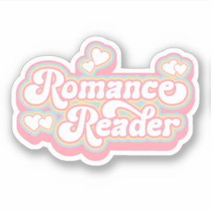 Adesivo Cota do Lover do Livro Retro do Romance Reader Pas