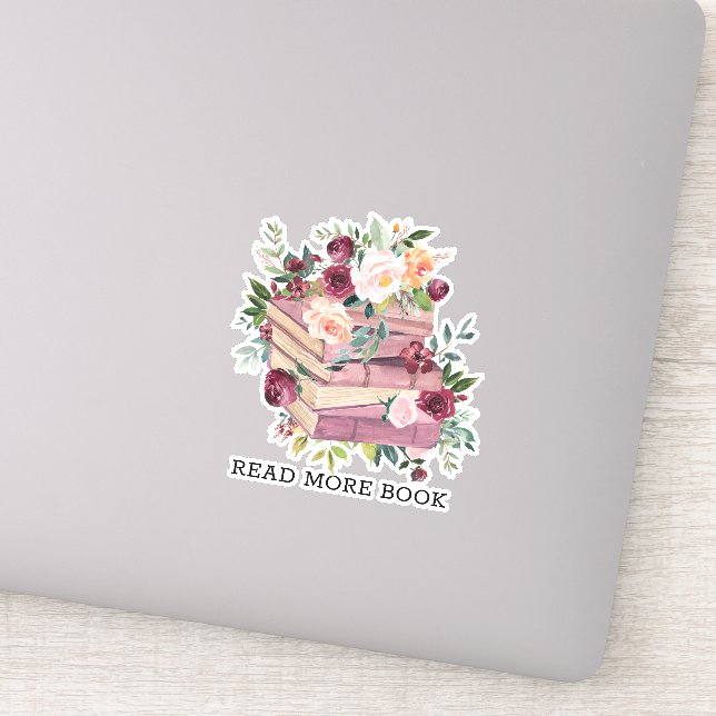 Adesivo Cotação de Leitura de Folha de Água e Rosa (Detalhe)