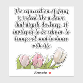 Adesivo Cotações Personalizadas da Radiação de Ressurreiçã