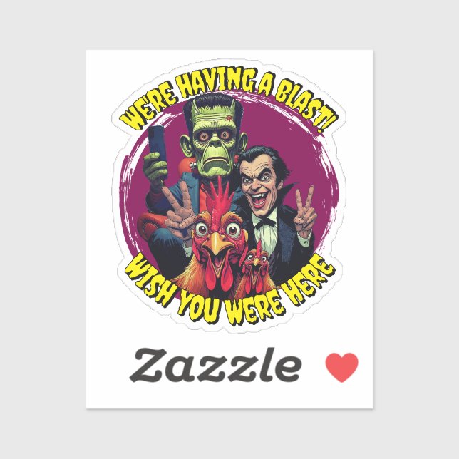 Adesivo  "Couch Cryptid Selfie" Cheesy Chicken Vinyl (Folha)