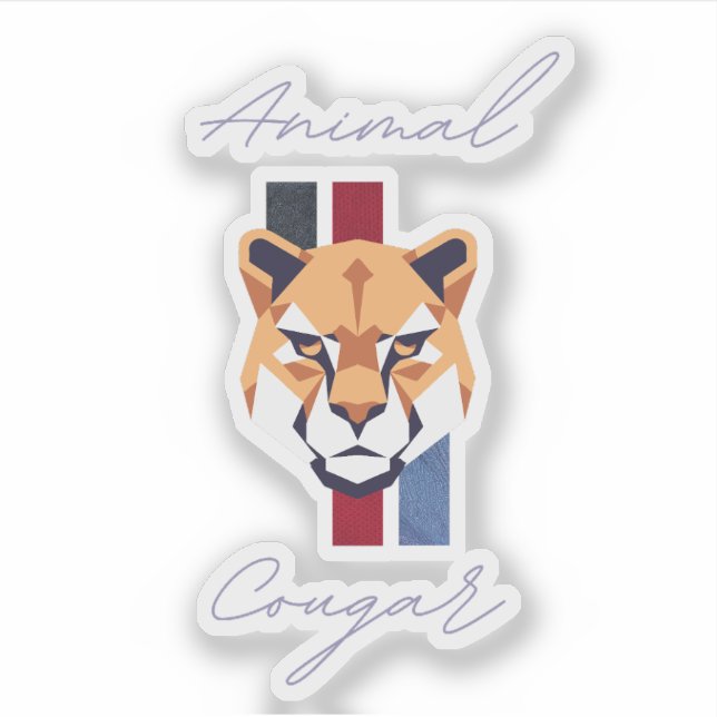 Adesivo cougar head sticker (Frente)