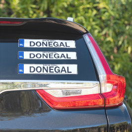 Adesivo County Donegal Irish Reg Plate Decal Stickers x 3