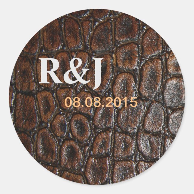 Adesivo couro cabeludo do crocodilo silvestre curado (Frente)