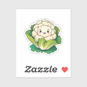 Adesivo Couve-flor Kawaii
