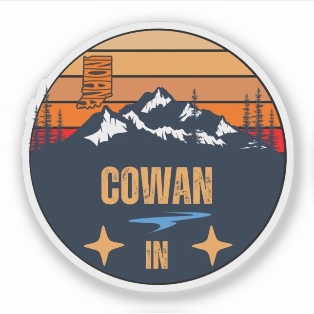 Adesivo Cowan, Indiana (Frente)