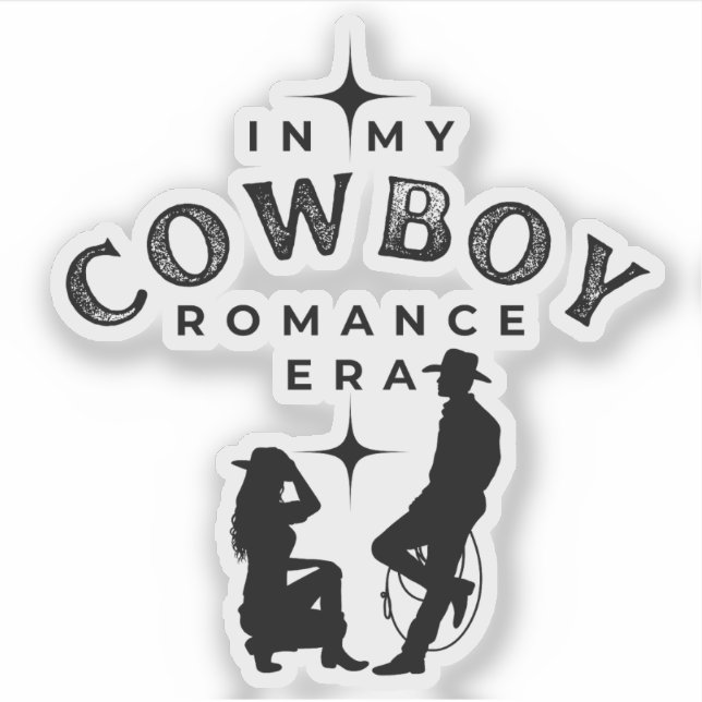 Adesivo Cowboy Romance Era Romance Reader Sticker (Frente)
