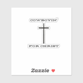 Adesivo Cowboyin' para Cristo