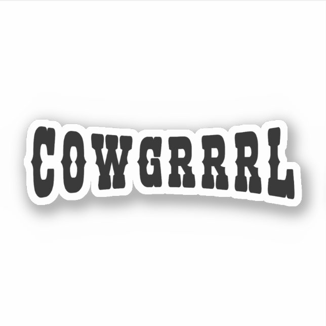 ADESIVO COWGRRRL (Frente)