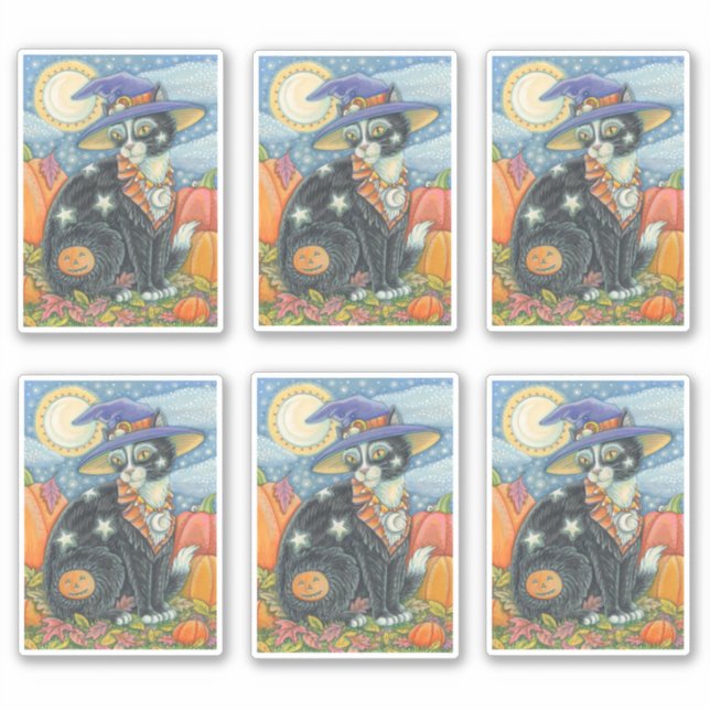 ADESIVO COZINHA NEGRA DE GATO NEGRO, MAGIC KITTEN (Frente)