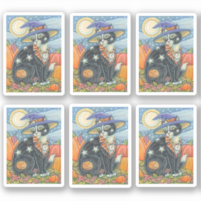 ADESIVO COZINHA NEGRA DE GATO NEGRO, MAGIC KITTEN (Frente)