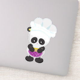 Adesivo Cozinhar Panda, Panda Baking, Panda Com Pizza, Apr