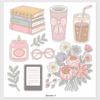 Adesivo Cozy Aesthetic Sticker Pack Digital Planner Clipar