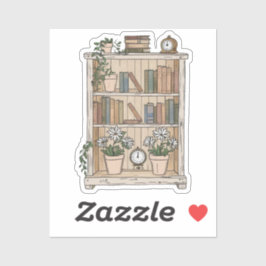 Adesivo Cozy Bookshelf Bliss