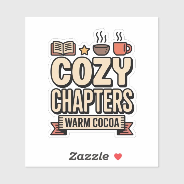 Adesivo Cozy Chapters Warm Cocoa Holiday (Folha)