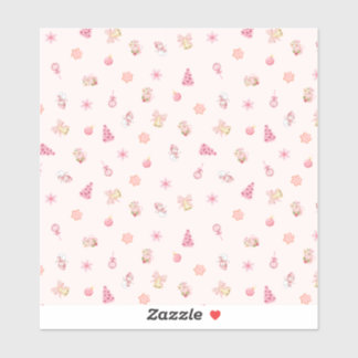 Adesivo Cozy Pink Christmas Pattern