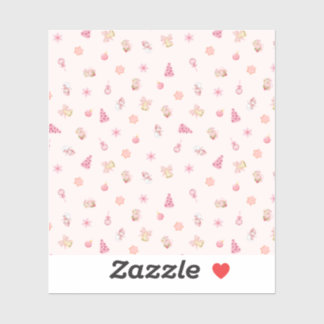Adesivo Cozy Pink Christmas Pattern