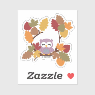 Adesivo Cozy Purple Owl