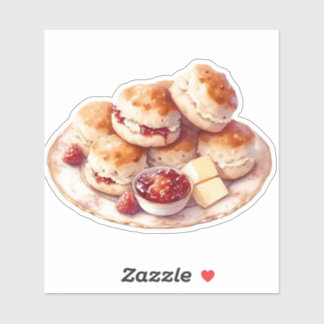 Adesivo Cozy Scones & Jam Sticker Afternoon Tea Aesthetic