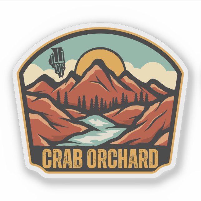 Adesivo Crab Orchard, Illinois  (Frente)