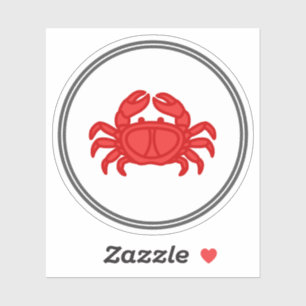 Adesivo Crab Sticker   Coleção De Jogo De Caranguejo