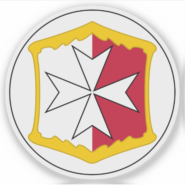 Adesivo Crachá colonial de Malta (1875 - c. 1898) (Frente)