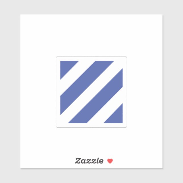 Adesivo crachá da 3ª Divisão de Infantaria (Folha)