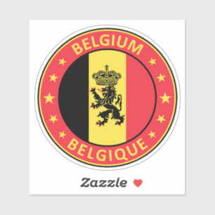 Adesivo Crachá da Bélgica
