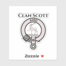 Adesivo Crachá de Clan Scott Crest