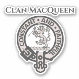 Adesivo Crachá do Clan MacQueen Crest da Escócia