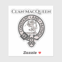Adesivo Crachá do Clan MacQueen Crest da Escócia
