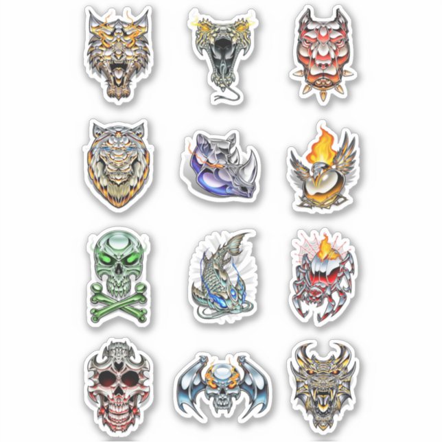 Adesivo Crânio (Frente)